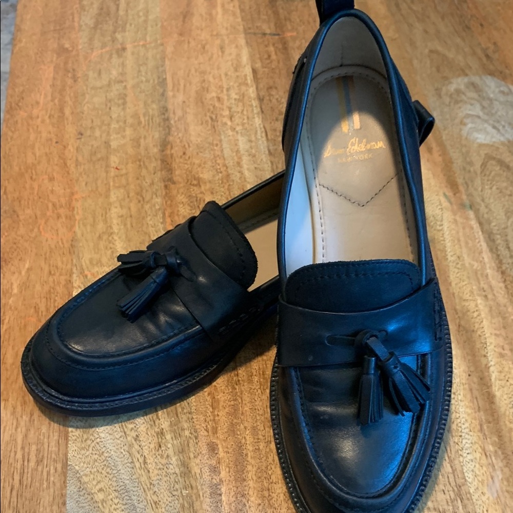 Sam Edelman Black Tassel Loafers Slip-Ons